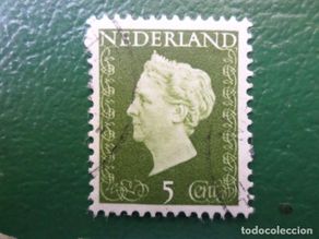 Sellos: holanda, 1947, wilhelmine, Yvert 466